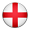 England Round Flag